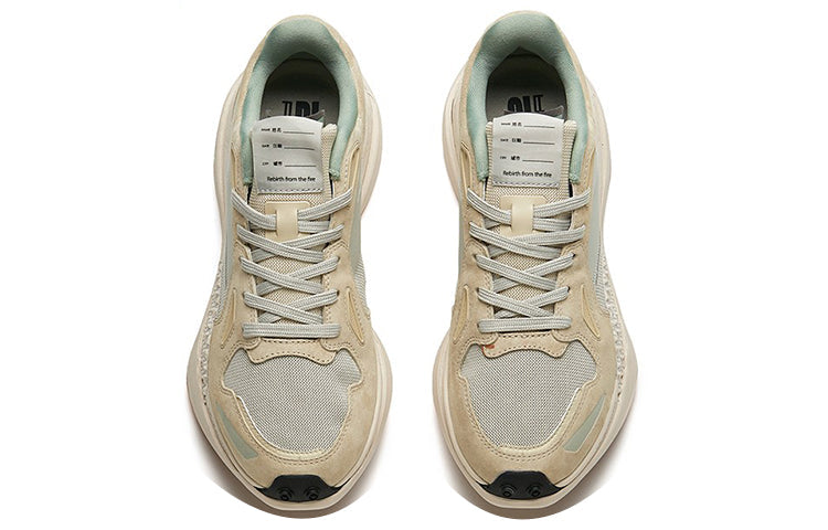 (WMNS) ANTA Running Series Sneakers 'Beige Green Grey' 122225560A-1