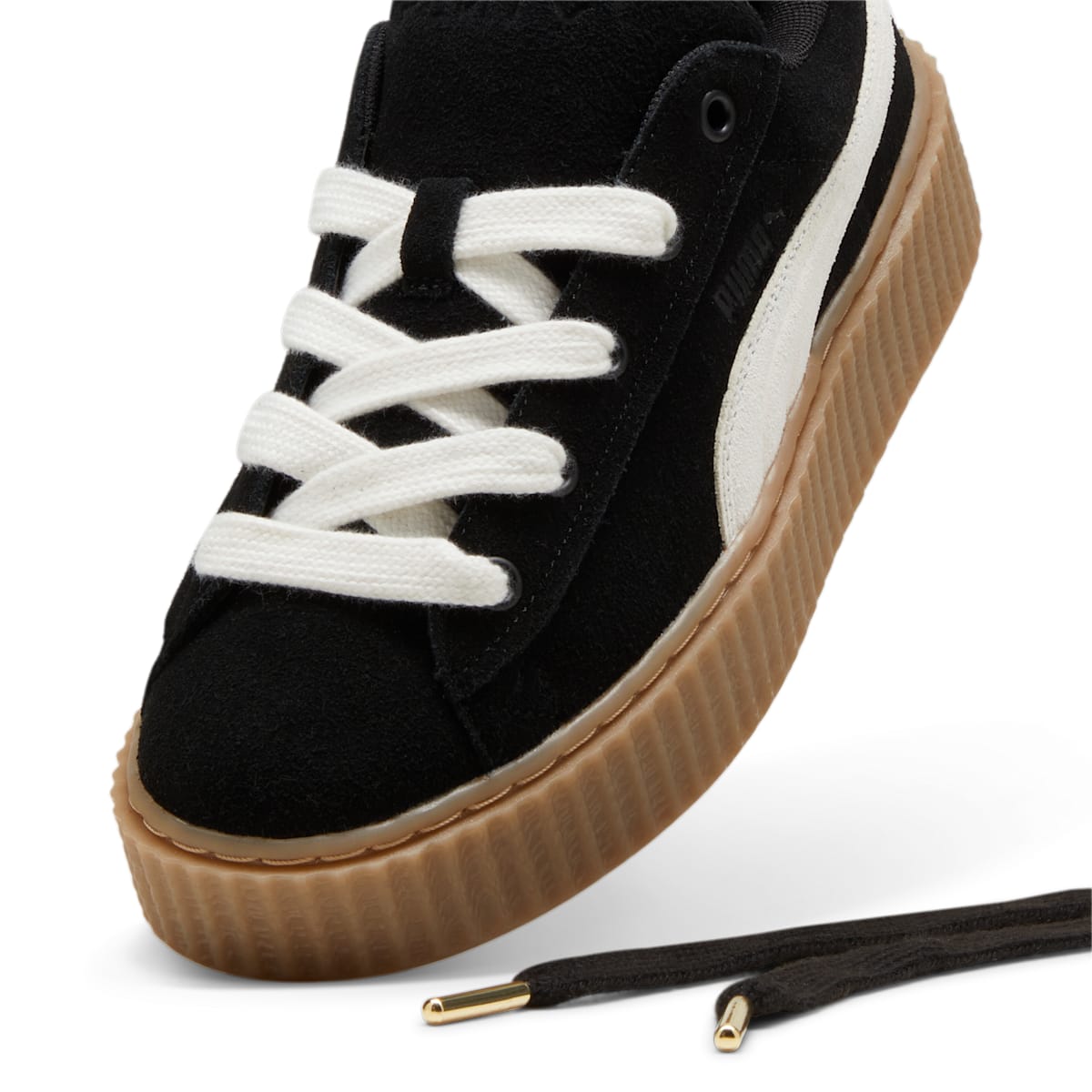 (GS) PUMA x Fenty Creeper Phatty 'Black Warm White' 397587-01