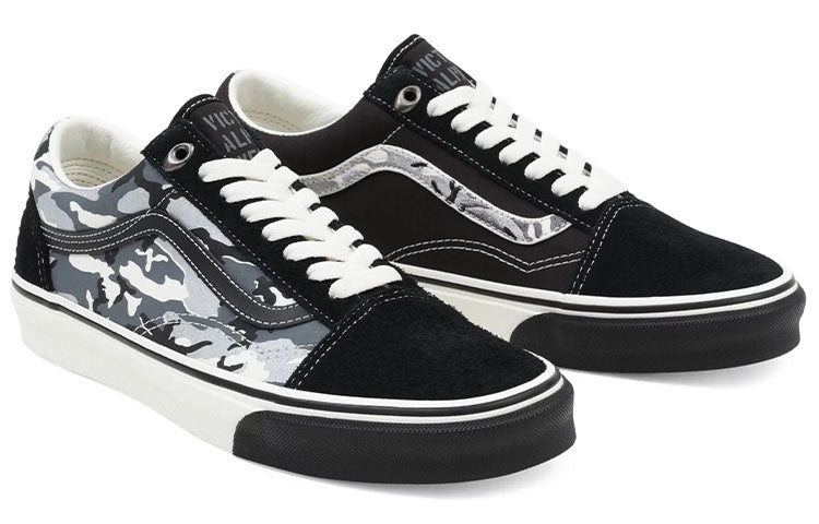 Vans Old Skool Low Top Casual Skate Shoes Unisex Black Gray VN0A5JMI1KP