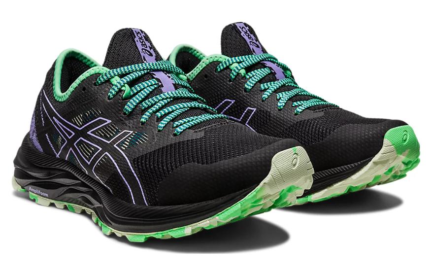 (WMNS) ASICS Gel-Excite Trail 'Black Green Purple' 1012B051-008