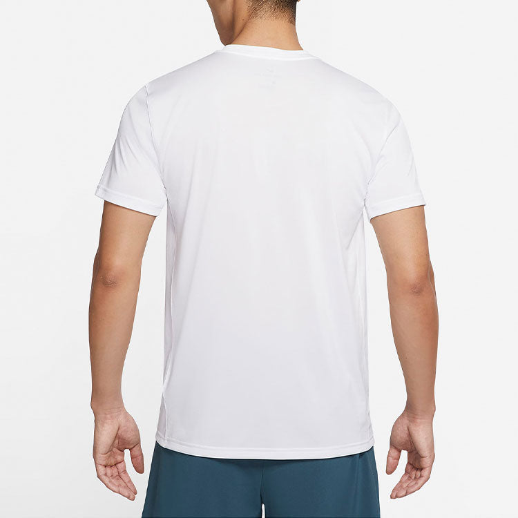 Nike Dri-FIT Cartoon Printing Training Round Neck Short Sleeve White DM6284-100