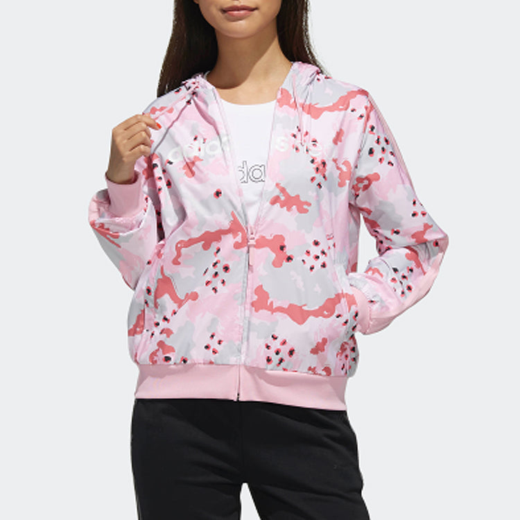 (WMNS) adidas neo Windbreaker Jacket Pink DZ7610