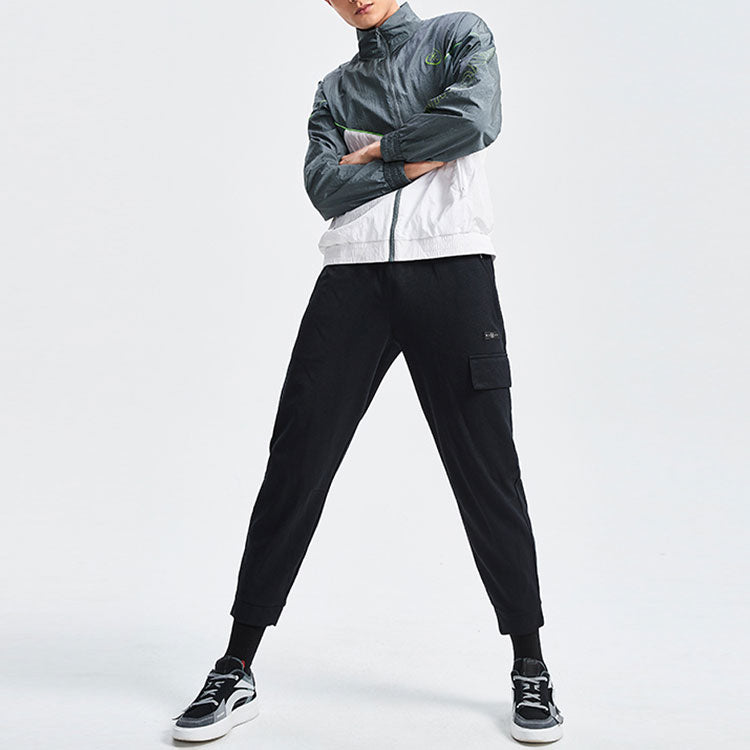 Li-Ning Way Of Wade Logo Sports Jacket 'Grey White' AJDR193-2