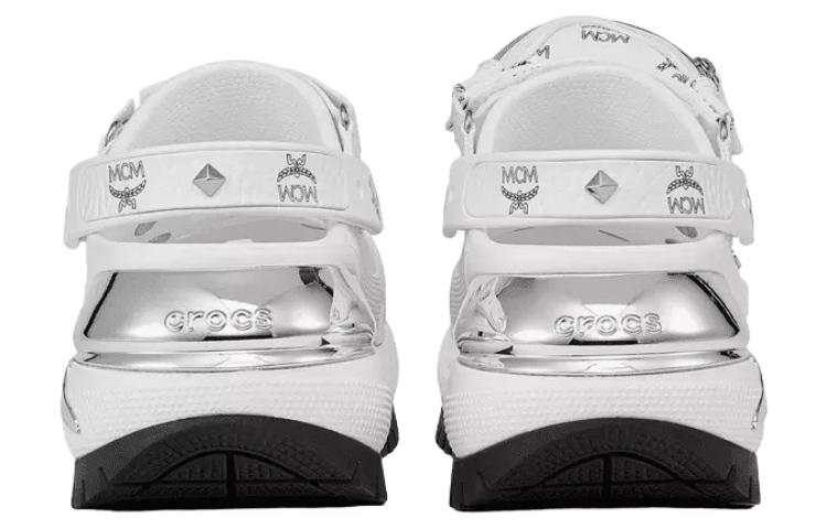 Crocs Mega Crush Clogs 'White Silver' 209357-100