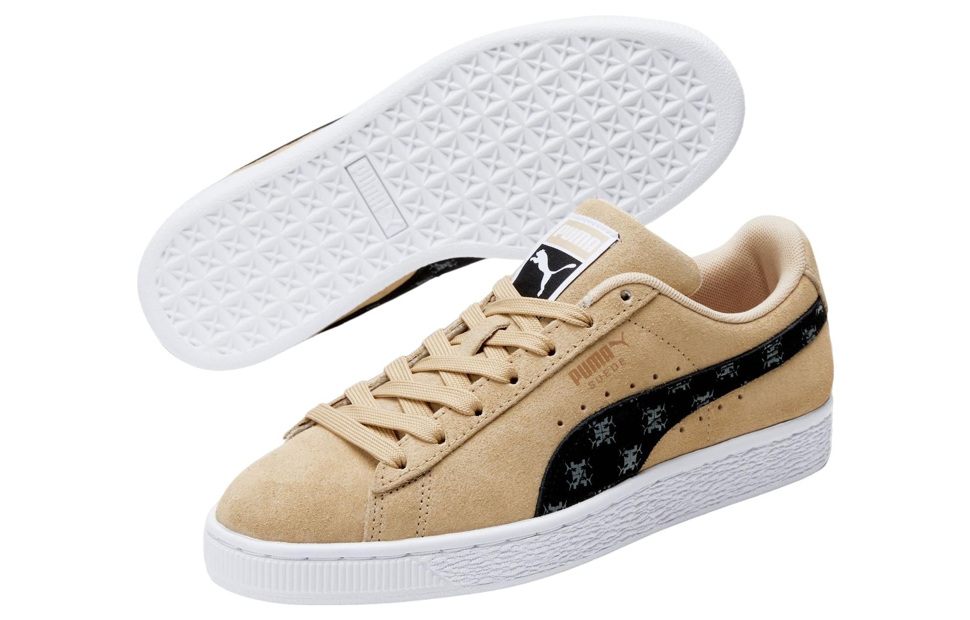 (WMNS) PUMA Suede Classic T7 'Light Sand Monogram' 390067-01