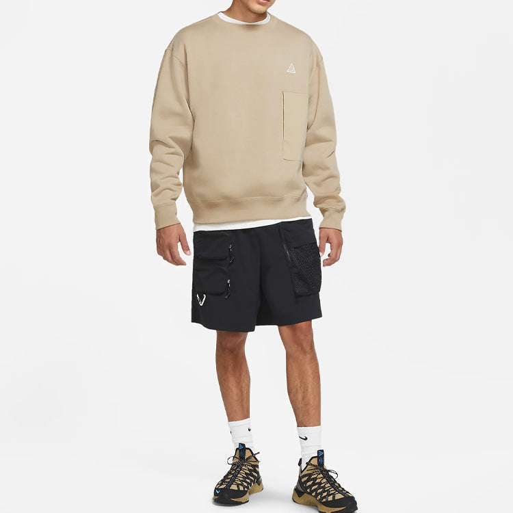 Nike ACG Solid Color Casual Sports Round Neck Khaki CV0683-247