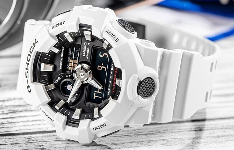 CASIO G-Shock Analog-Digital 'White' GA-700-7A
