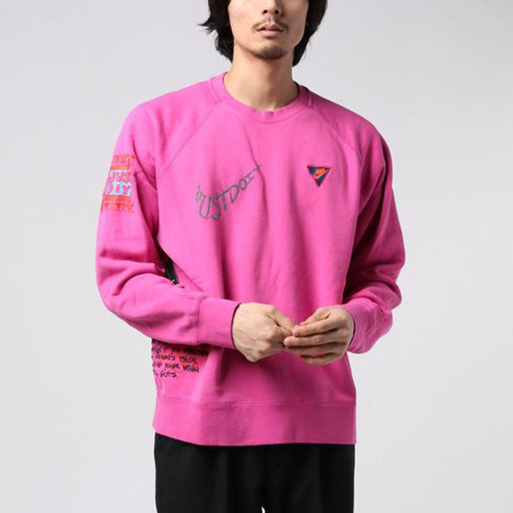 Nike Sportswear Sweatshirt For Men Purple/Red CJ5056-623
