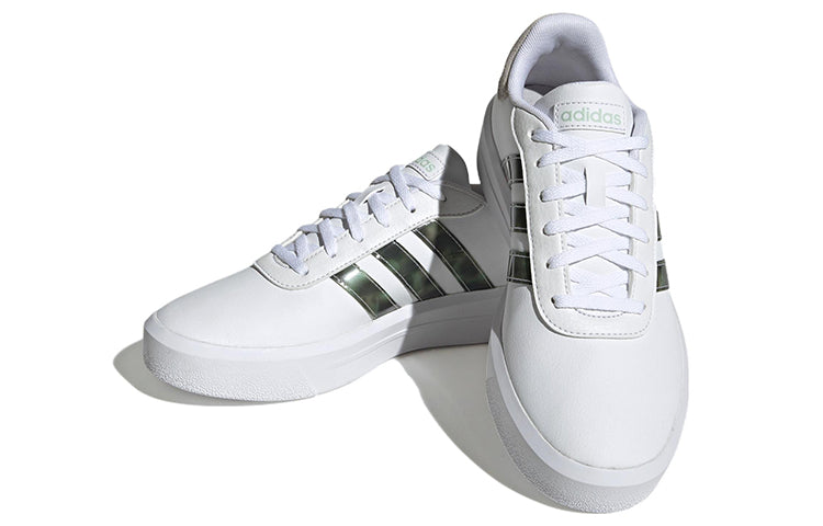 (WMNS) adidas neo Court Platform 'White Green' HP9434