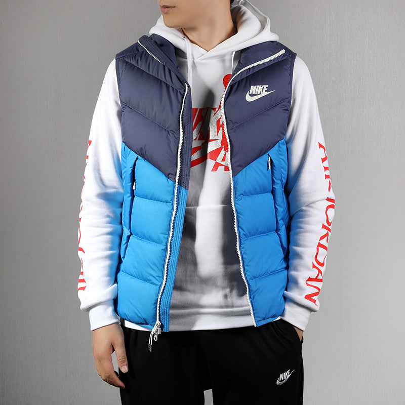 Nike Athleisure Casual Sports Down Vest Blue 928860-557