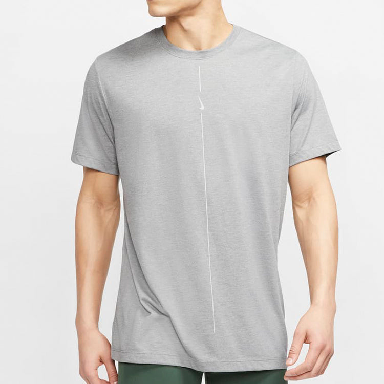 Nike Yoga Dri-FIT Quick Dry Short Sleeve Gray CT6477-068