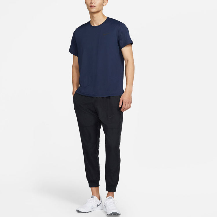 Nike Pro Dri-FIT Sports Training Quick-dry Crewneck Short Sleeve Men s Black CZ1182-451