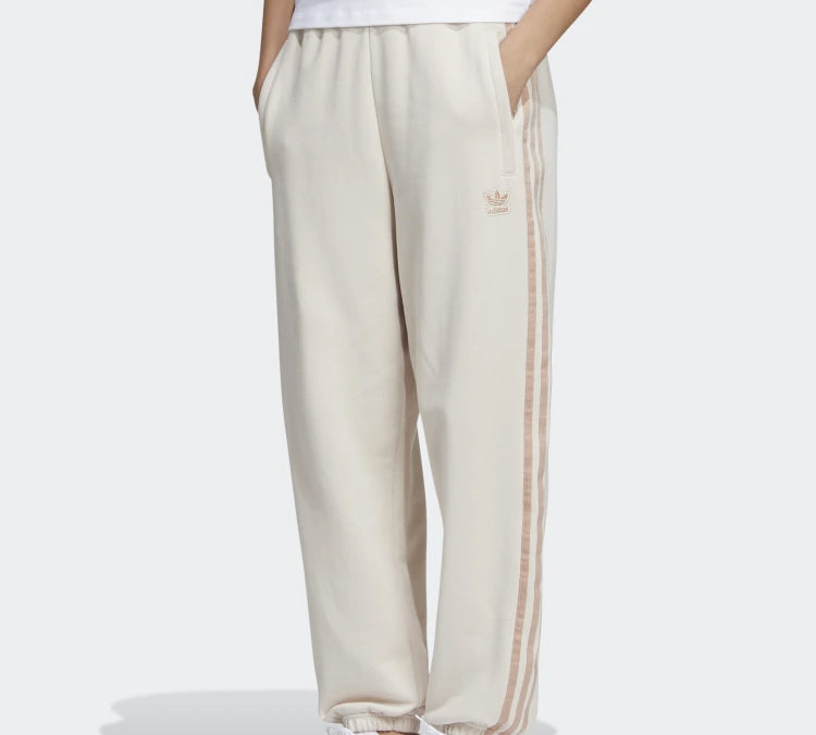(WMNS) adidas Cuffed Sweatpants 'Linen' GM6699