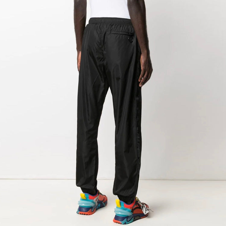 Off-White SS21 Logo Printing Sports Pants Version Black OMCJ001S21FAB0011001