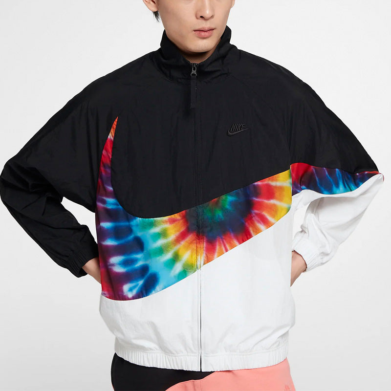 Nike Big Swoosh Rainbow Large Logo Jacket Black CI9596-010