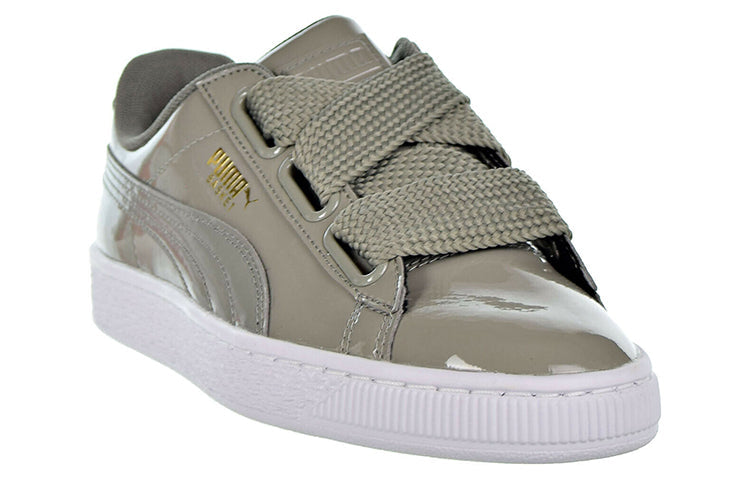 (WMNS) PUMA Basket Heart Patent Silver/Grey 363073-12