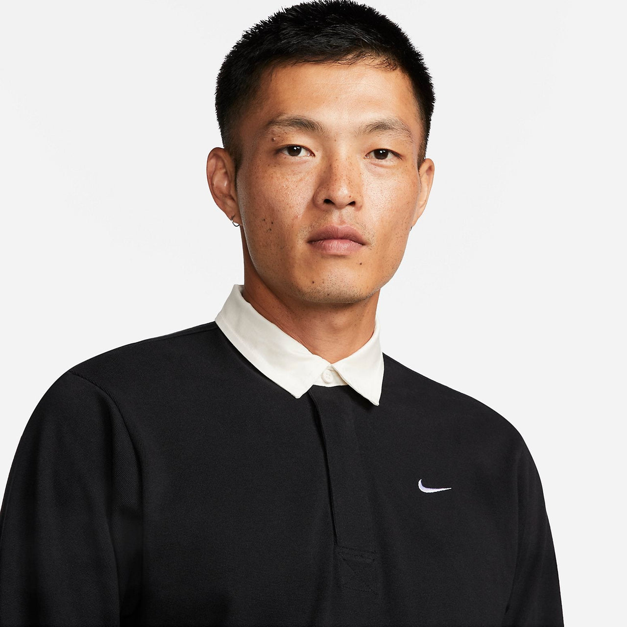 Nike Solo Swoosh Rugby Top Asia Sizing 'Black' DQ5222-010