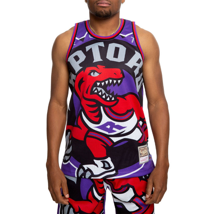 Mitchell & Ness Blown Out NBA Big Face Tank 'Toronto Raptors' MSTKBW19068-TRAPURP