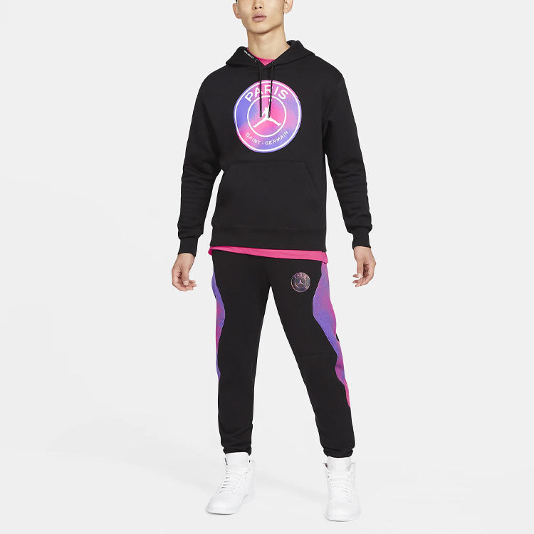 Air Jordan Paris Saint-Germain Colorblock Fleece Bundle Feet Sports Pants Black CZ0806-010