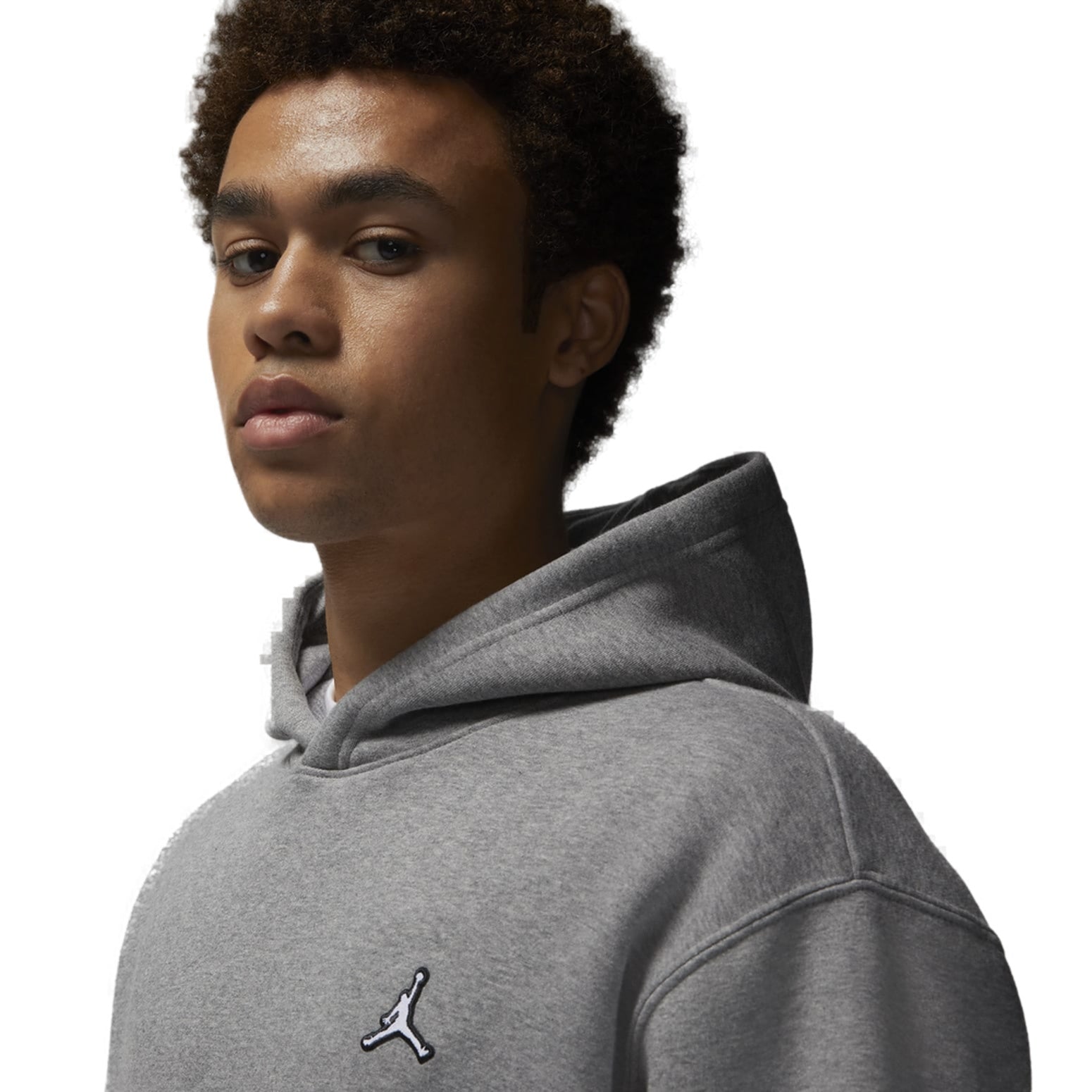 Air Jordan Logo Popover Hoodie 'Grey' DQ7466-091