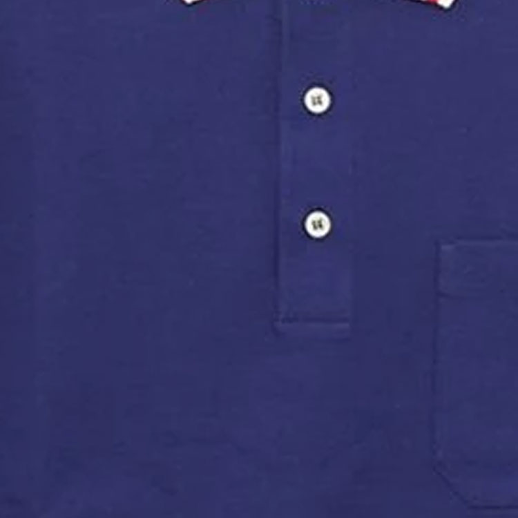 Gucci Cotton Jersey Polo Shirt With Web 'Blue' 715268-XJETR-4030