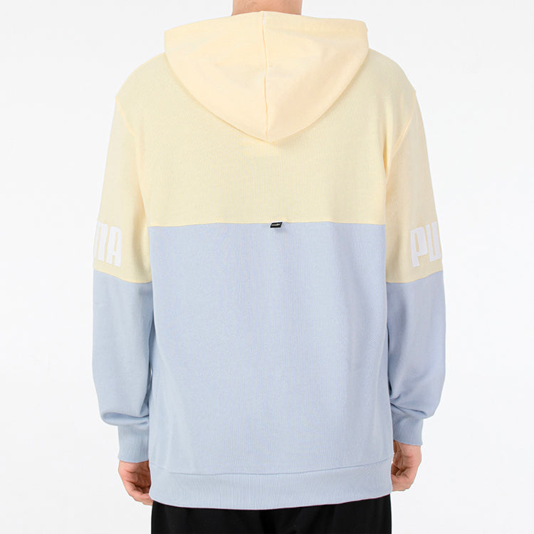 PUMA Power Logo Printing Colorblock Sports Light Blue 670937-21
