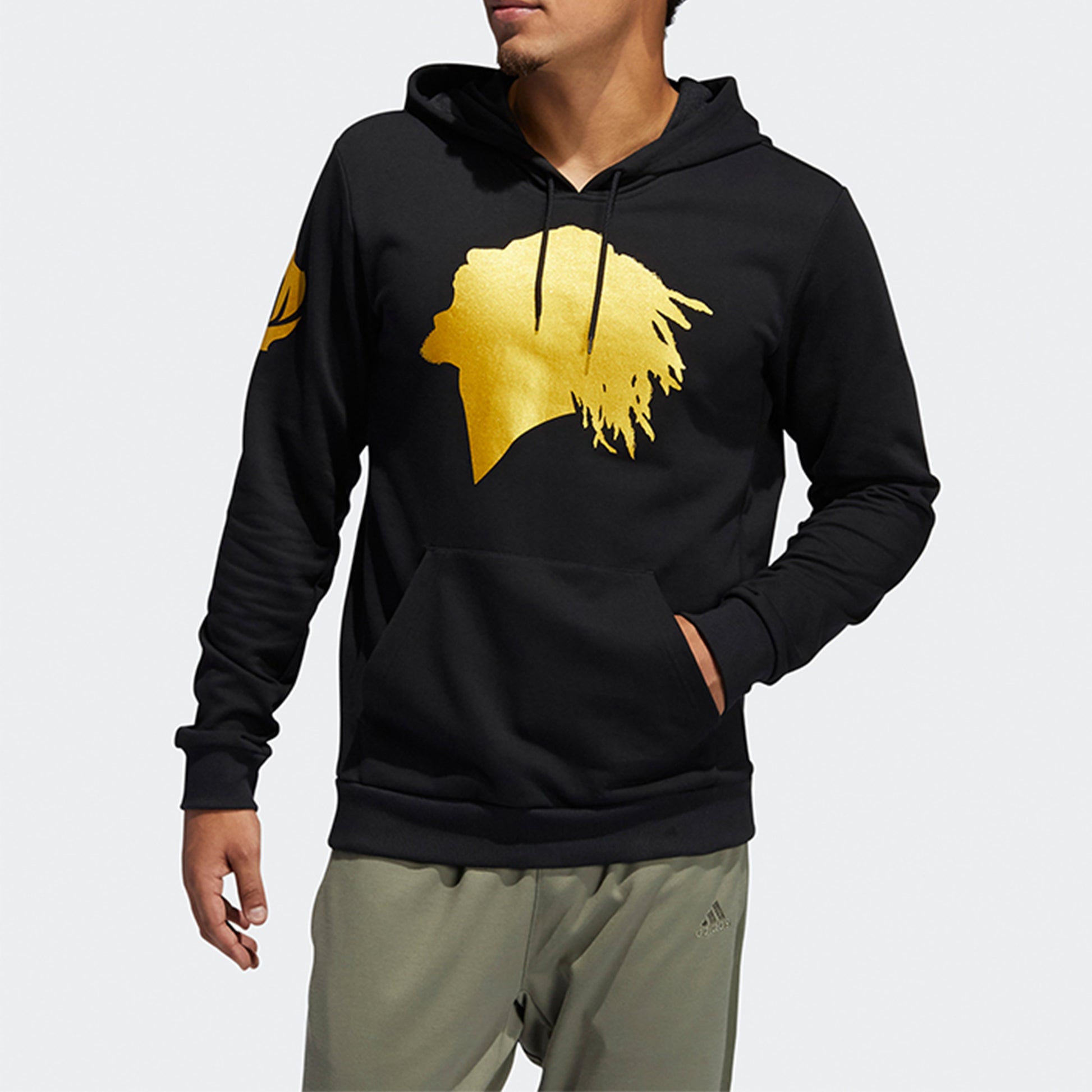 adidas ROSE PO Basketball Sports Pullover Black GP6118