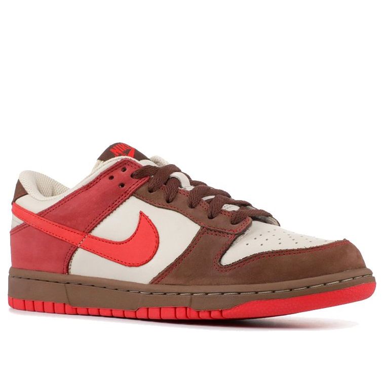(WMNS) Nike Dunk Low 'Red Brown White' 308608-261