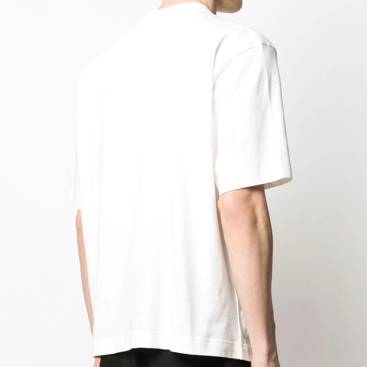Men's Y-3 SS20 Photo Printing Round Neck Short Sleeve White FT1373