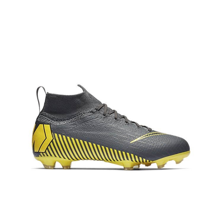 (GS) Nike Mercurial Superfly 6 Elite FG 'Grey Opti Yellow' AH7340-070