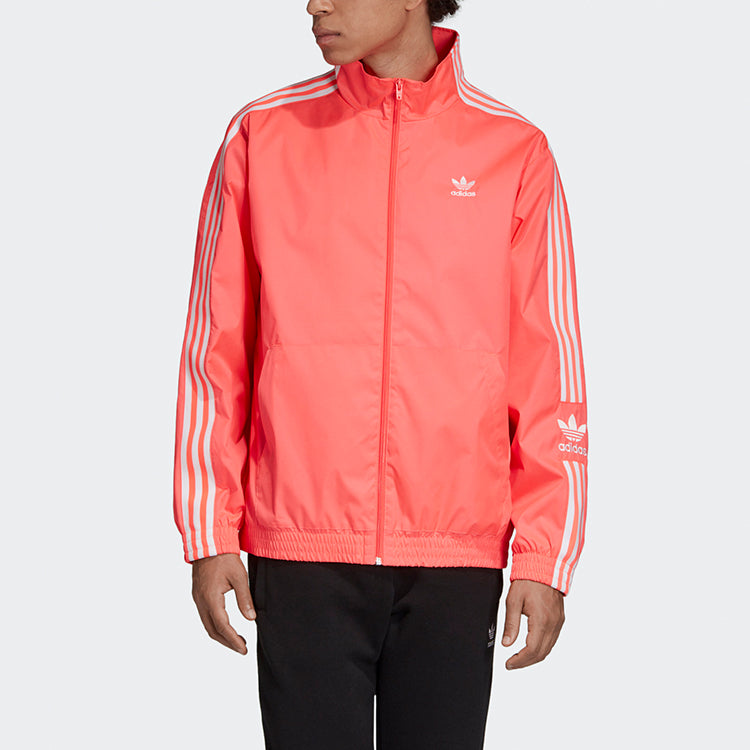 adidas originals Zipper Casual Sports Jacket Flash Red ED6095