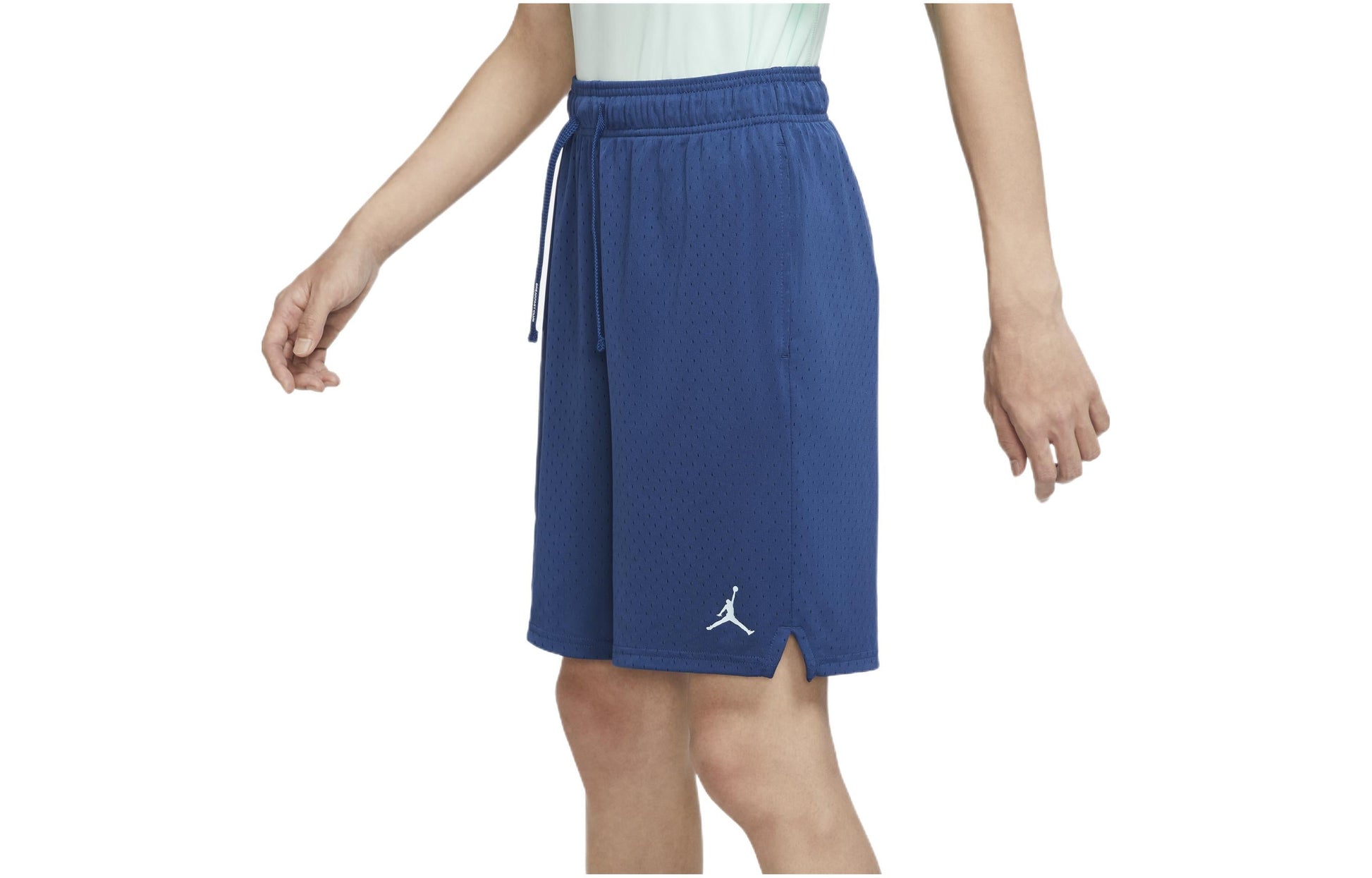 Men's Air Jordan Logo Printing Loose Drawstring Casual Shorts Glacier Blue DV5030-486