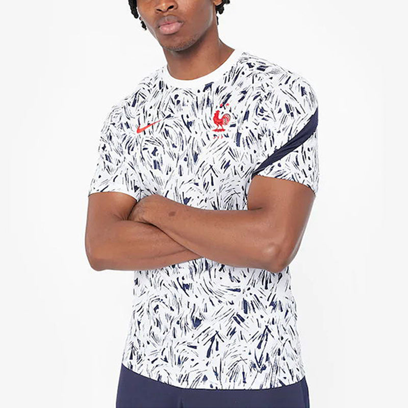 Nike France National Team 20/21 Pre Match Jersey 'Navy White' CD2578-100