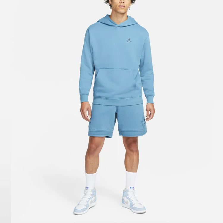 Air Jordan Logo Fleece Pullover Blue DA9819-415