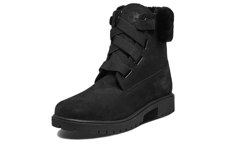 (WMNS) Timberland Jayne 6 Inch Waterproof Convenience Boots 'Black Nubuck with Fur' A25AM