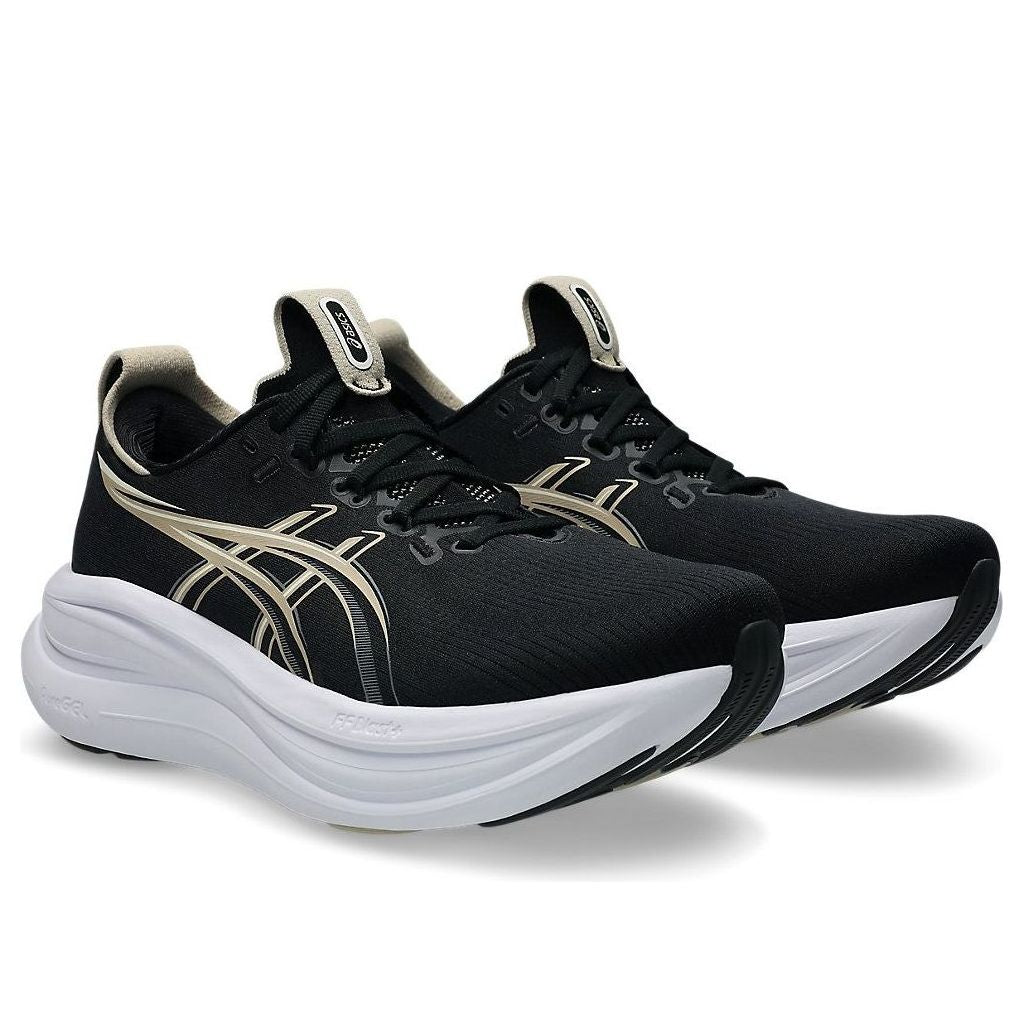 (WMNS) ASICS Gel-Nimbus 28 D Wide 'Black Feather Grey' 1012B917-002