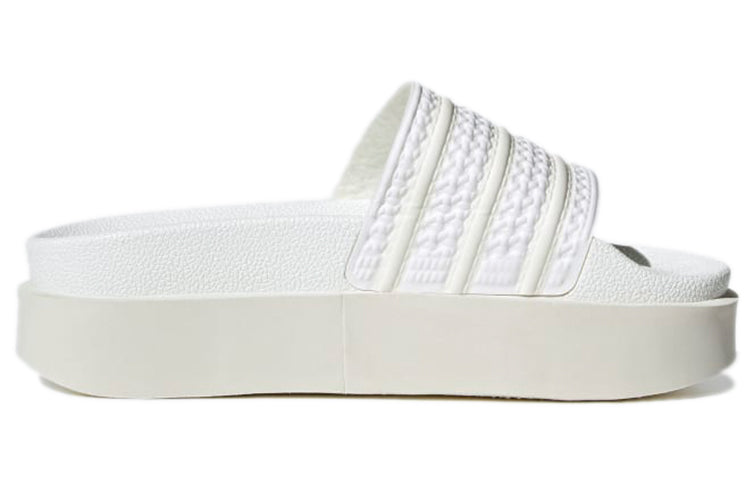 (WMNS)adidas Adilette Bonega Slides 'Triple White' GY0886
