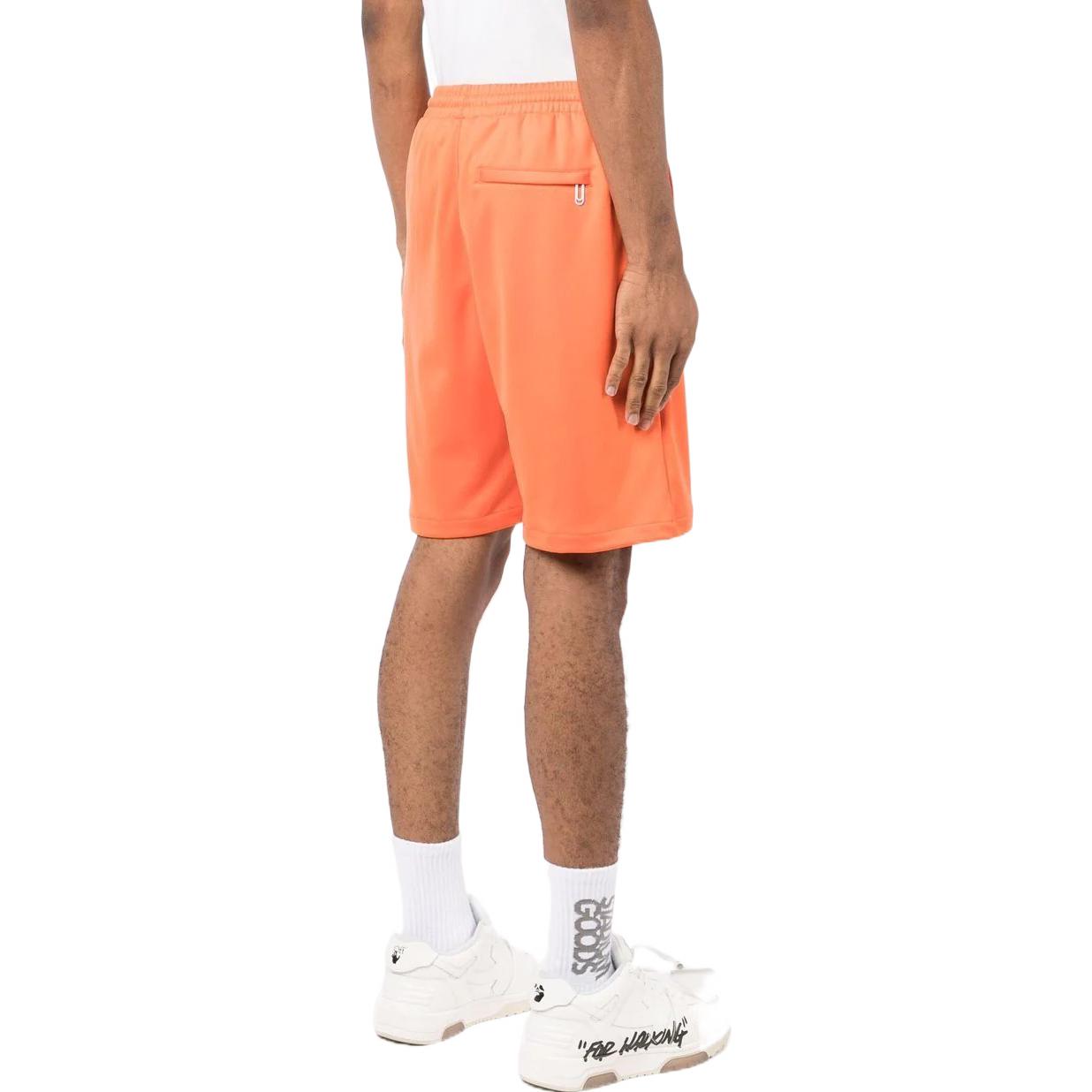 Men's Off-White SS22 Brand Logo Printing Elastic Waistband Straight Shorts Ordinary Version Orange OMCL001S22FAB0012001