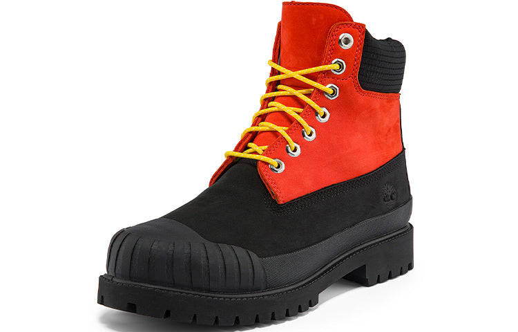 Timberland Premium 6 Inch Waterproof Boot 'Medium Orange Nubuck with Black' A2KECW
