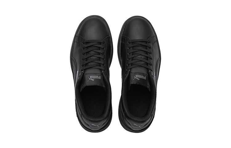 (GS) PUMA Smash V2 Leather 'Black' 365170-01