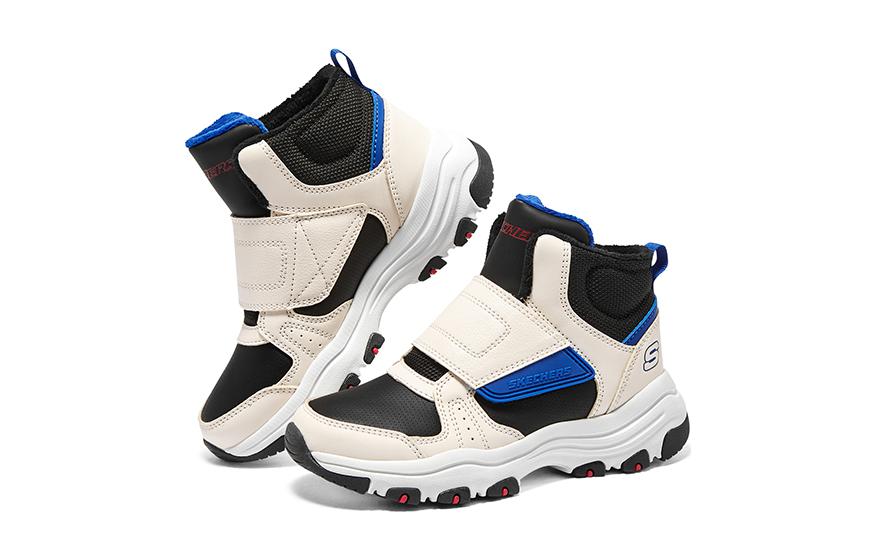 (GS) Skechers I-Conik Boots 'Beige Black Blue' 8701647L-NTMT