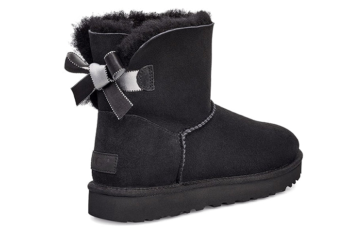 (WMNS) UGG W Mini Bailey Bow II Shimmer Black 1102938-BLK