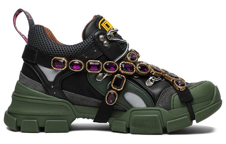 (WMNS) Gucci Flashtrek Crystals 'Green' 537355-GGZ30-1261