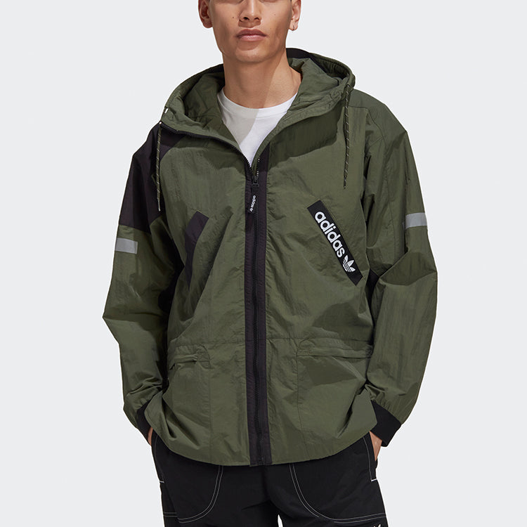 adidas originals Adv Fz Wb Zipper hooded track Jacket Basic Green GD5587
