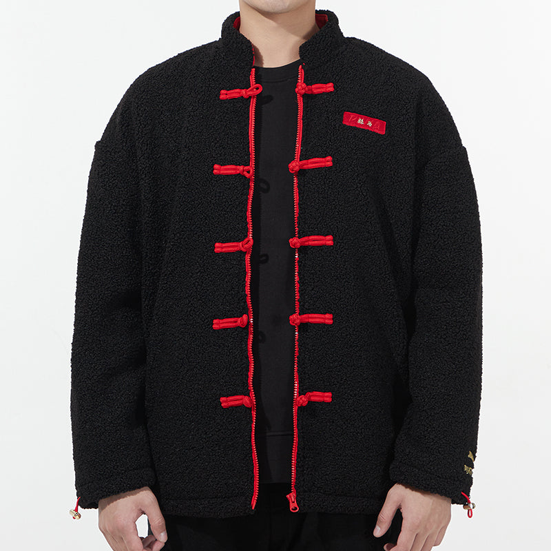 PUMA limited CNY Yott Stand Collar logo Jacket Black 534687-01