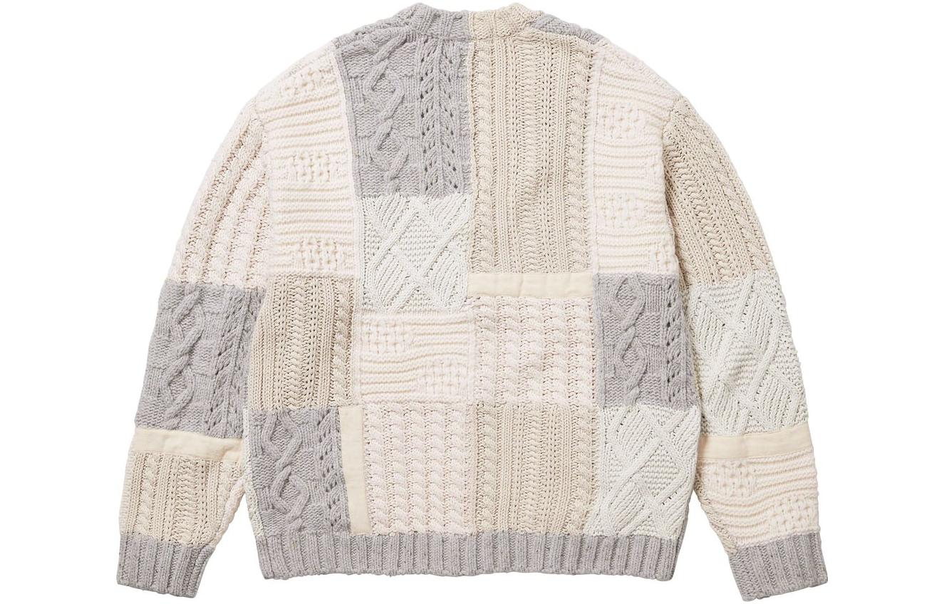 Supreme FW23 Week3 Patchwork Cable Knit Cardigan 'Beige' SUP-FW23-072