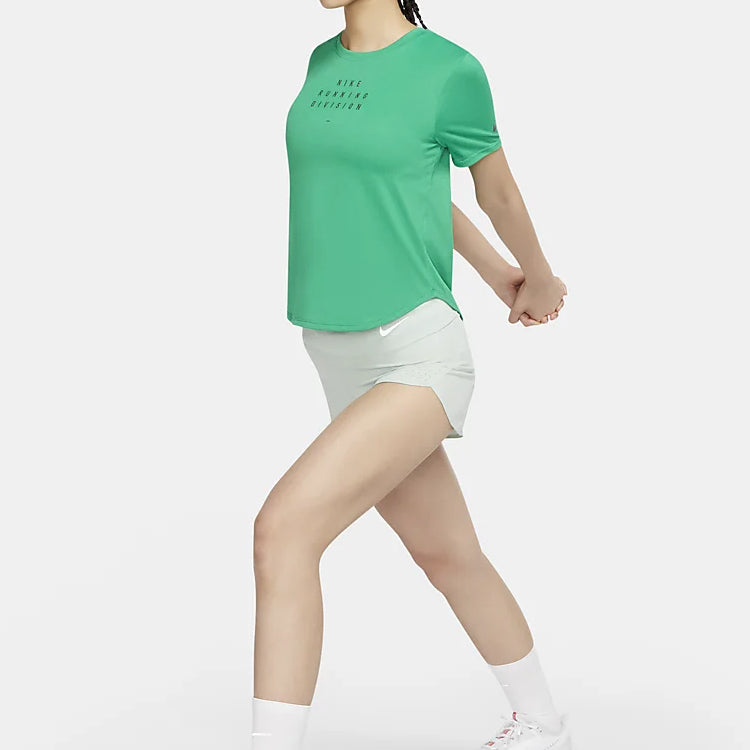 (WMNS) Nike SS20 Athleisure Casual Sports Short Sleeve Green CV1876-310