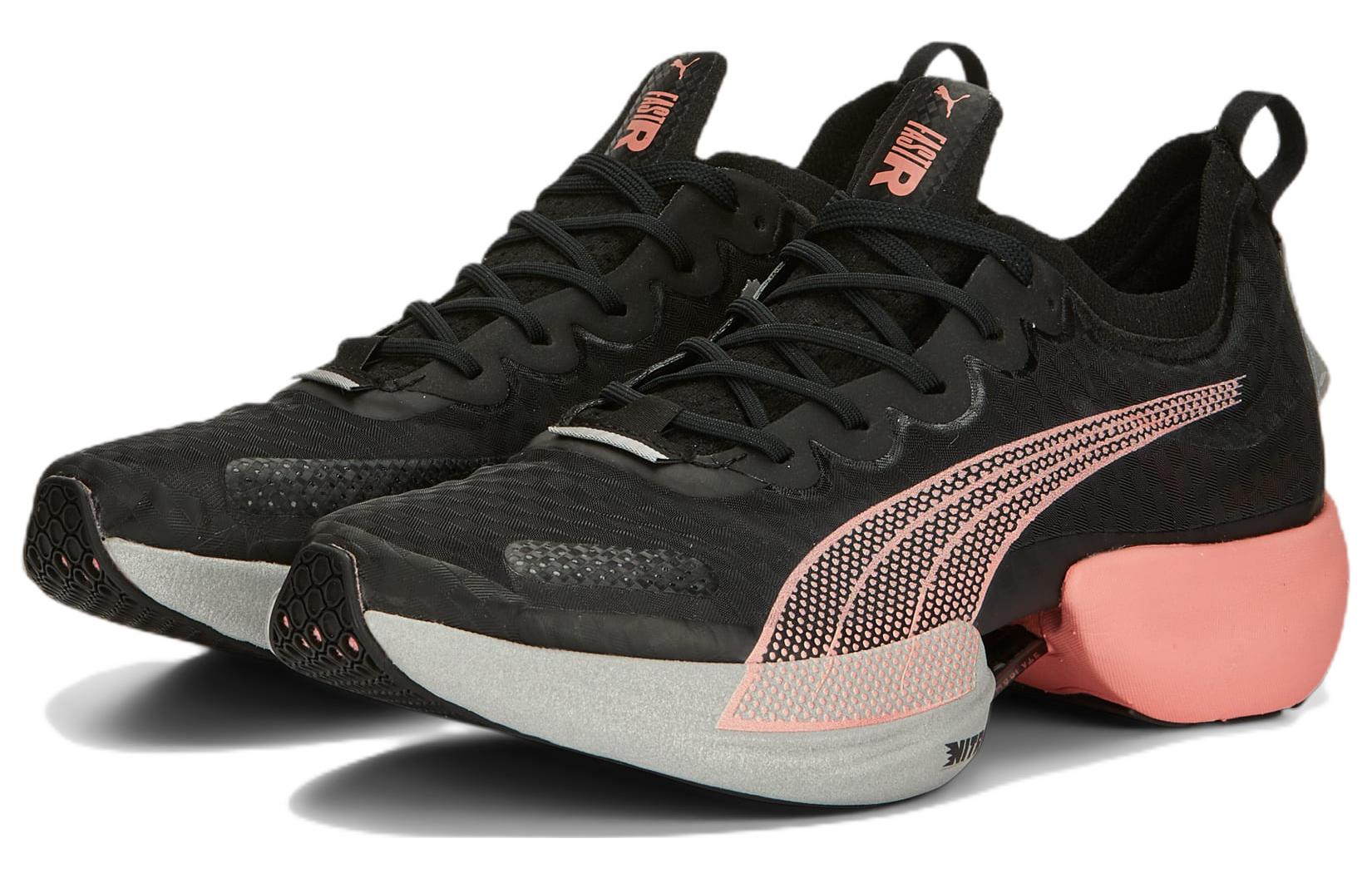 (WMNS) PUMA Fast-R Nitro Elite Carbon 'Black Carnation Pink' 376900-01