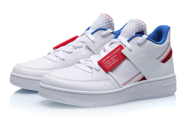 Li-Ning Classic Skateboarding Low 'White Blue Red' AGBP061-1
