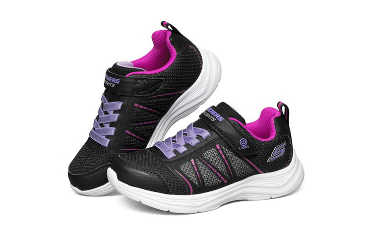 (GS) Skechers Glimmer Kicks 'Black Pink' 302302L-BLK